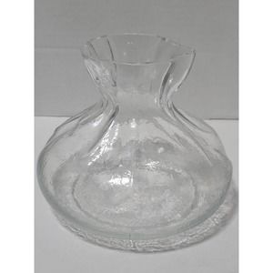 BLOWN GLASS SACK OF FLOWERS 6.5" Tall VASE BY SEA OF SWEDEN GLASBRUK RUNE STRAND